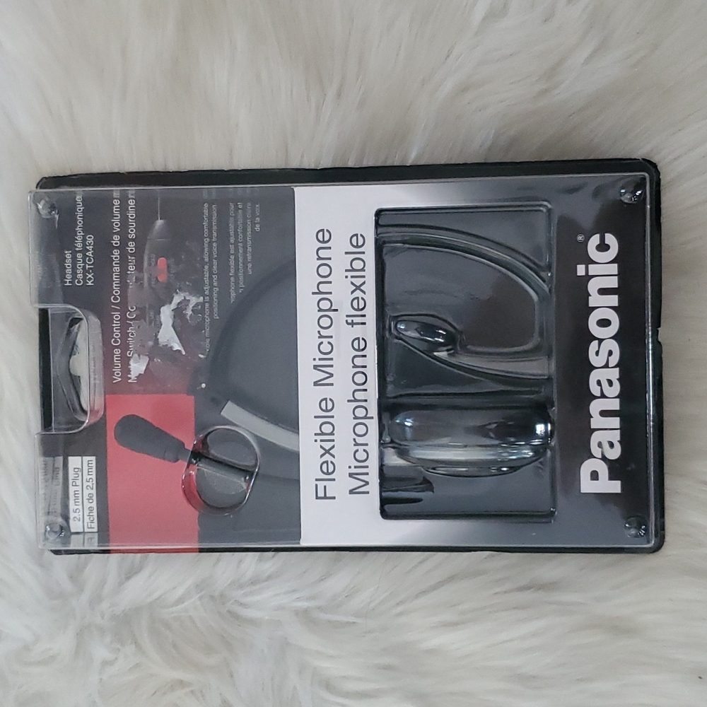New Panasonic flexible microphone headset